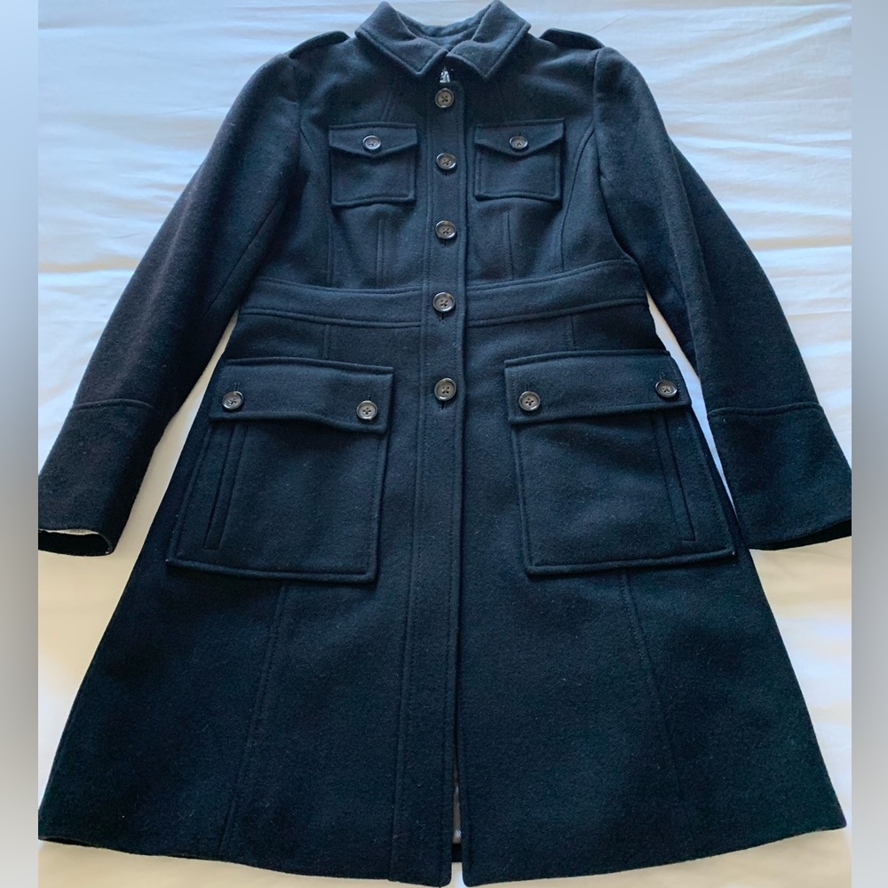 EUC! Banana Republic Italian Wool Coat - Picture 1 of 5